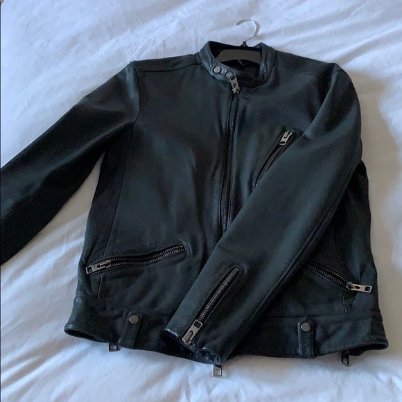 Men’s Small All Saints leather jacket - Picture 2 of 4